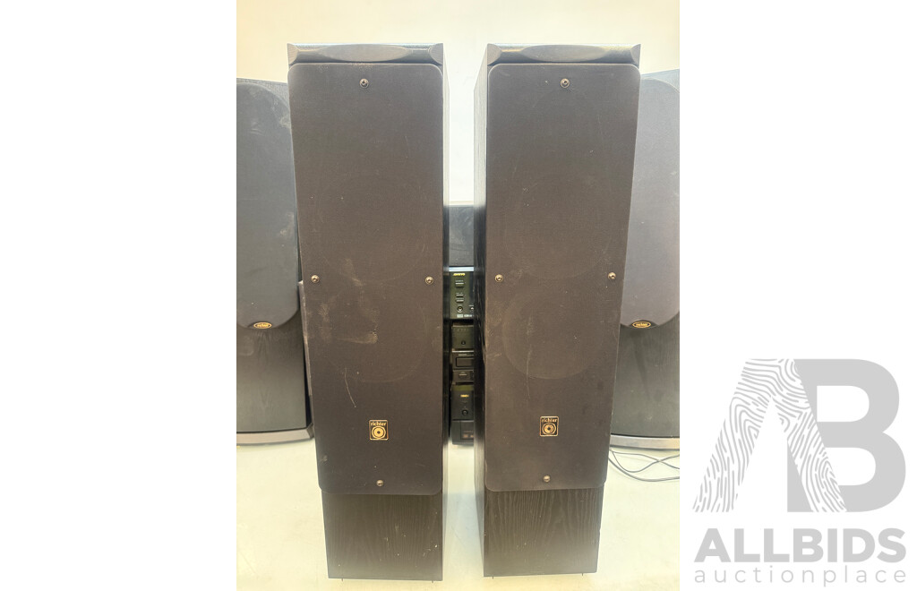 Home Stereo System - Onkyo TX-SR603 AV Receiver + Oppo Blu Ray Player + Denon 5 Disc Cd Player + Denon AVR-5800 + 4x Richter Tall Speakers