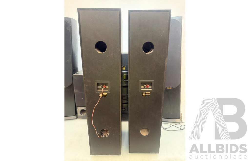 Home Stereo System - Onkyo TX-SR603 AV Receiver + Oppo Blu Ray Player + Denon 5 Disc Cd Player + Denon AVR-5800 + 4x Richter Tall Speakers