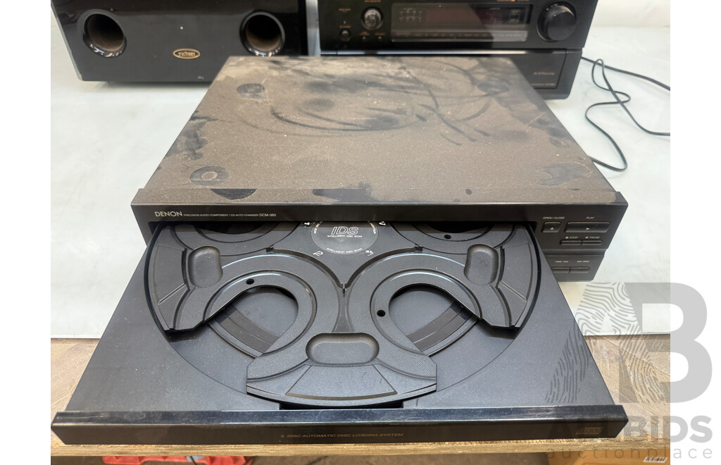 Home Stereo System - Onkyo TX-SR603 AV Receiver + Oppo Blu Ray Player + Denon 5 Disc Cd Player + Denon AVR-5800 + 4x Richter Tall Speakers