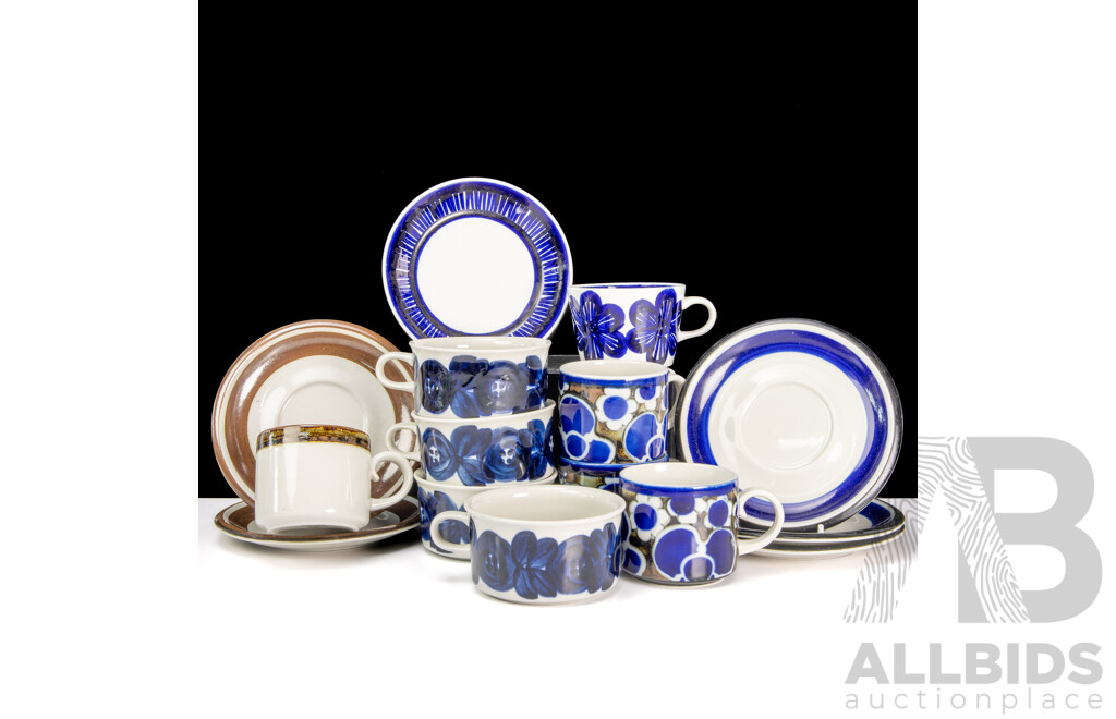 Collection 15 Pieces Mid Century Arabia Dinner Ware Including by Ulla Procope