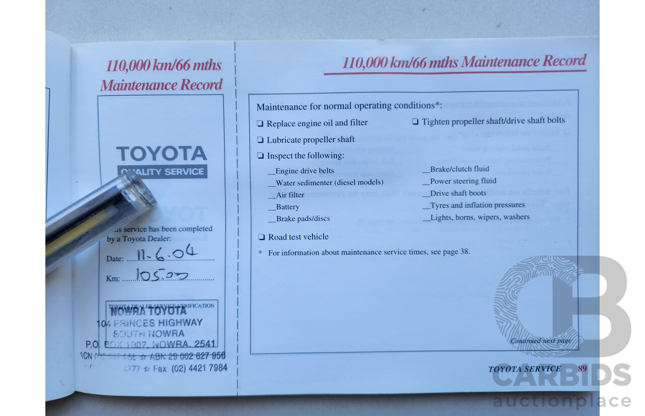 8/2002 Toyota Landcruiser Prado GXL (4x4) KZJ95R 4d Wagon White / Gold 3.0L