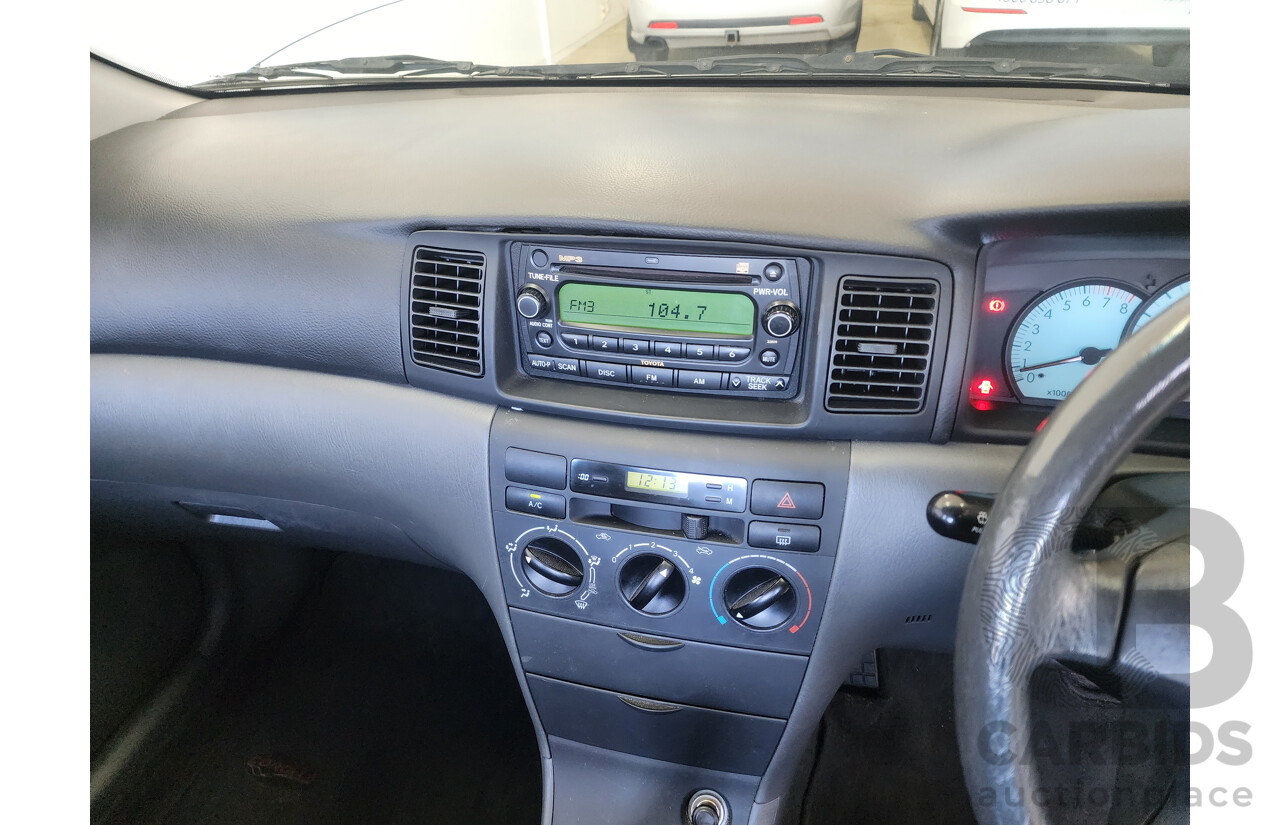 4/2005 Toyota Corolla Ascent Sport ZZE122R 4d Sedan Blue 1.8L