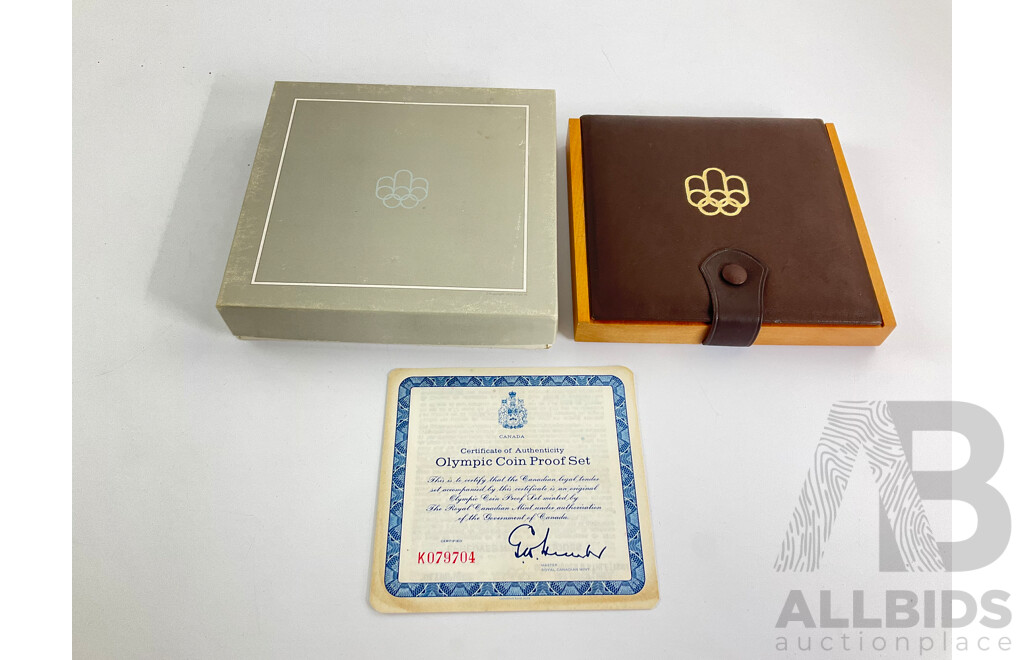 Canada 1976 Four Silver Proof Coin Set, Montreal Olympic Games .925