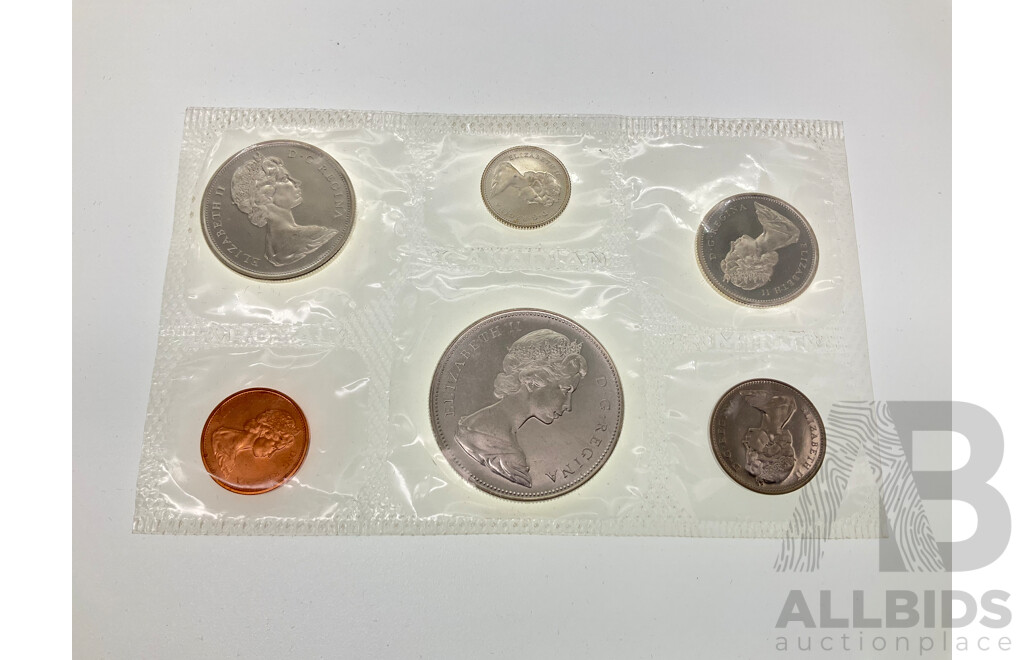 Canada 1966 Six UNC Coin Set