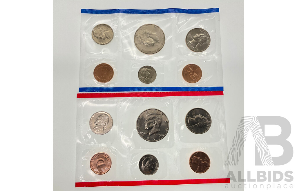 USA 1991 UNC Coin Sets, Denver and Philadelphia Mints