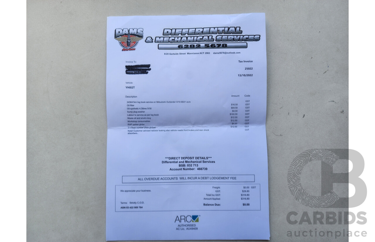 4/2010 Mitsubishi Outlander VR-X ZH MY10 4d Wagon Grey 3.0L