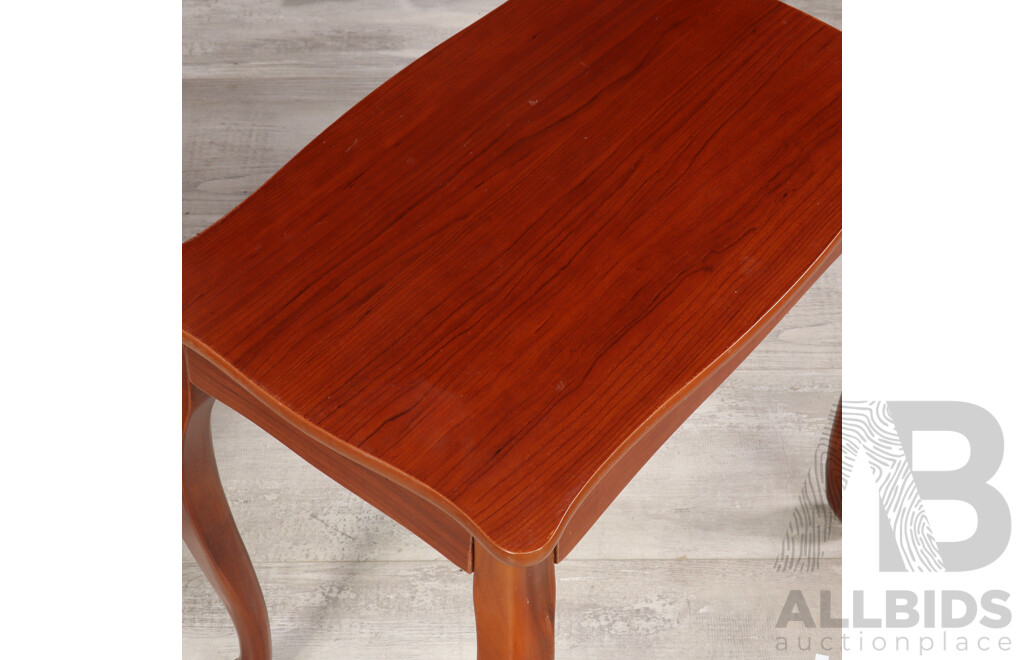 Nest of Three Queen Anne Style Side Tables