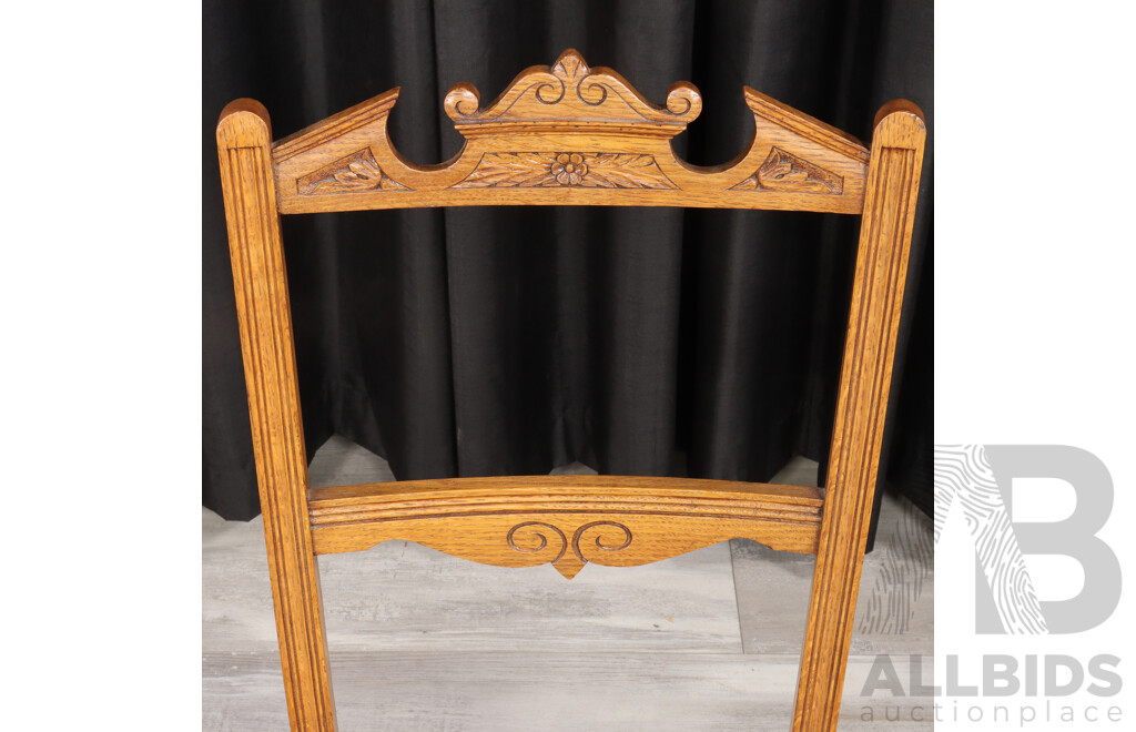 Late Edwardian Oak Sitting Room Chair