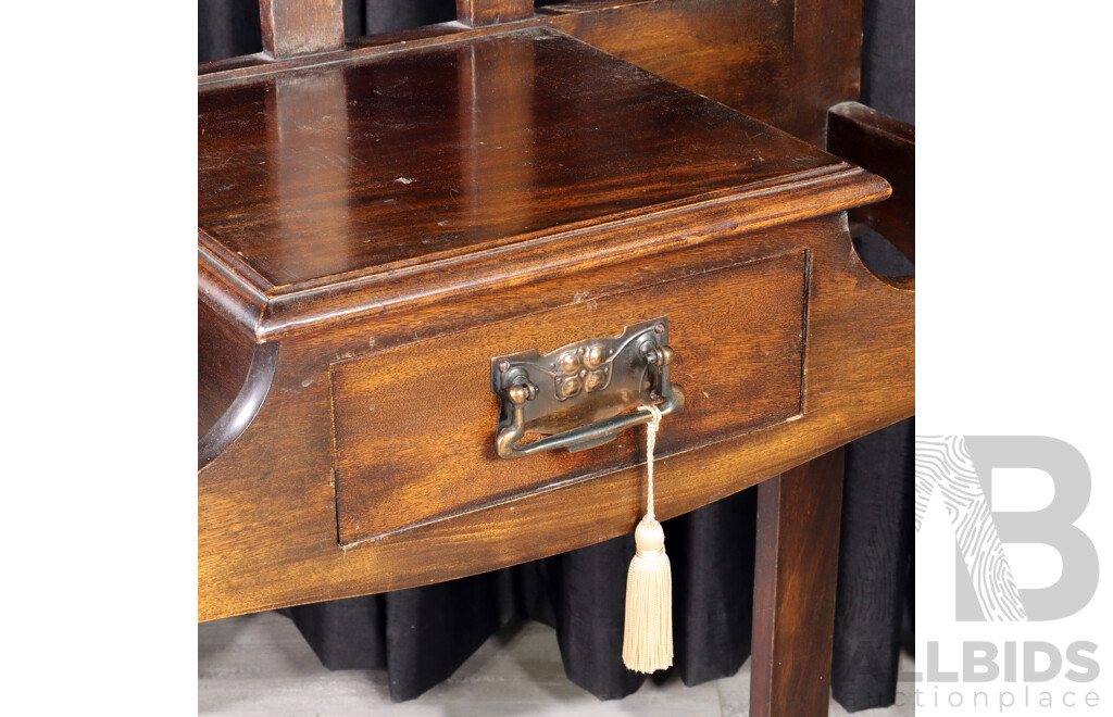 Late Edwardian Mirrored Back Hall Stand