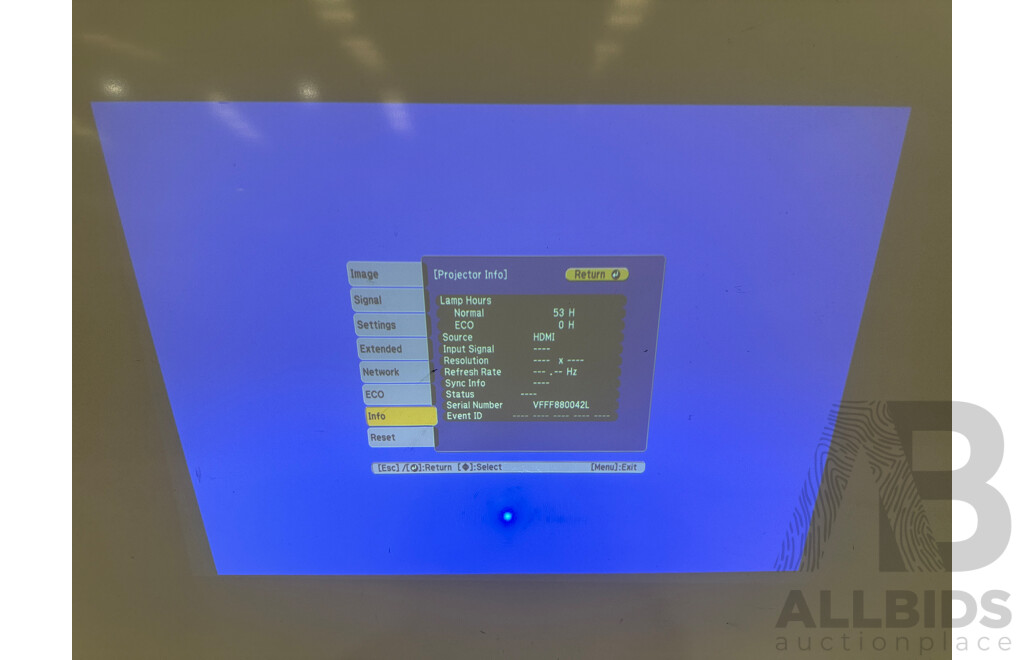 Epson EB-525W WXGA Short Throw Projector