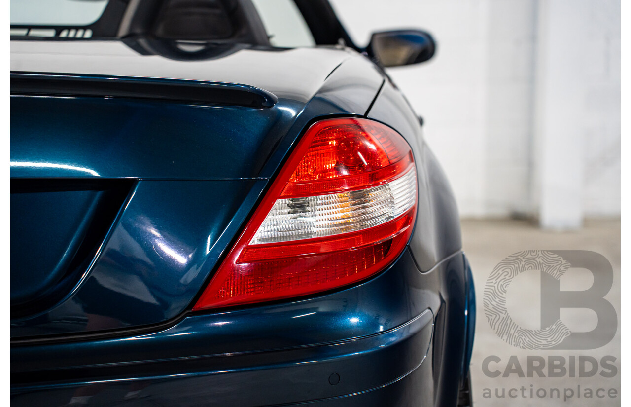 2/2008 Mercedes-Benz SLK 280 R171 07 Upgrade 2d Convertible Benotoite Blue Metallic V6 3.0L
