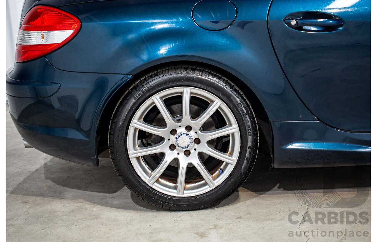 2/2008 Mercedes-Benz SLK 280 R171 07 Upgrade 2d Convertible Benotoite Blue Metallic V6 3.0L