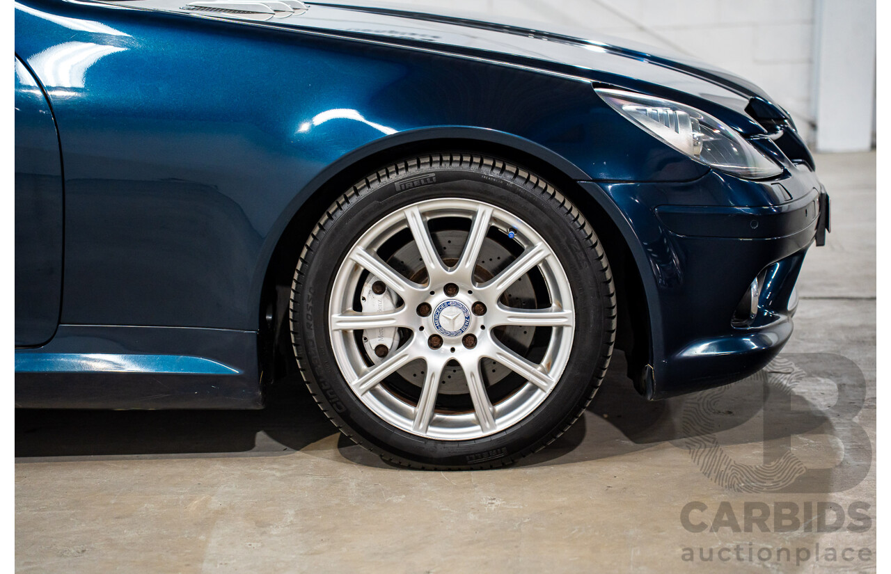 2/2008 Mercedes-Benz SLK 280 R171 07 Upgrade 2d Convertible Benotoite Blue Metallic V6 3.0L
