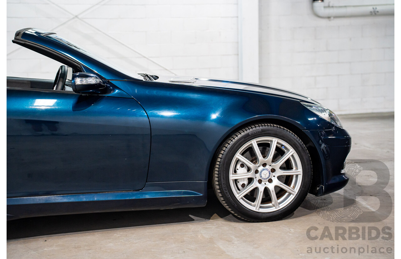 2/2008 Mercedes-Benz SLK 280 R171 07 Upgrade 2d Convertible Benotoite Blue Metallic V6 3.0L