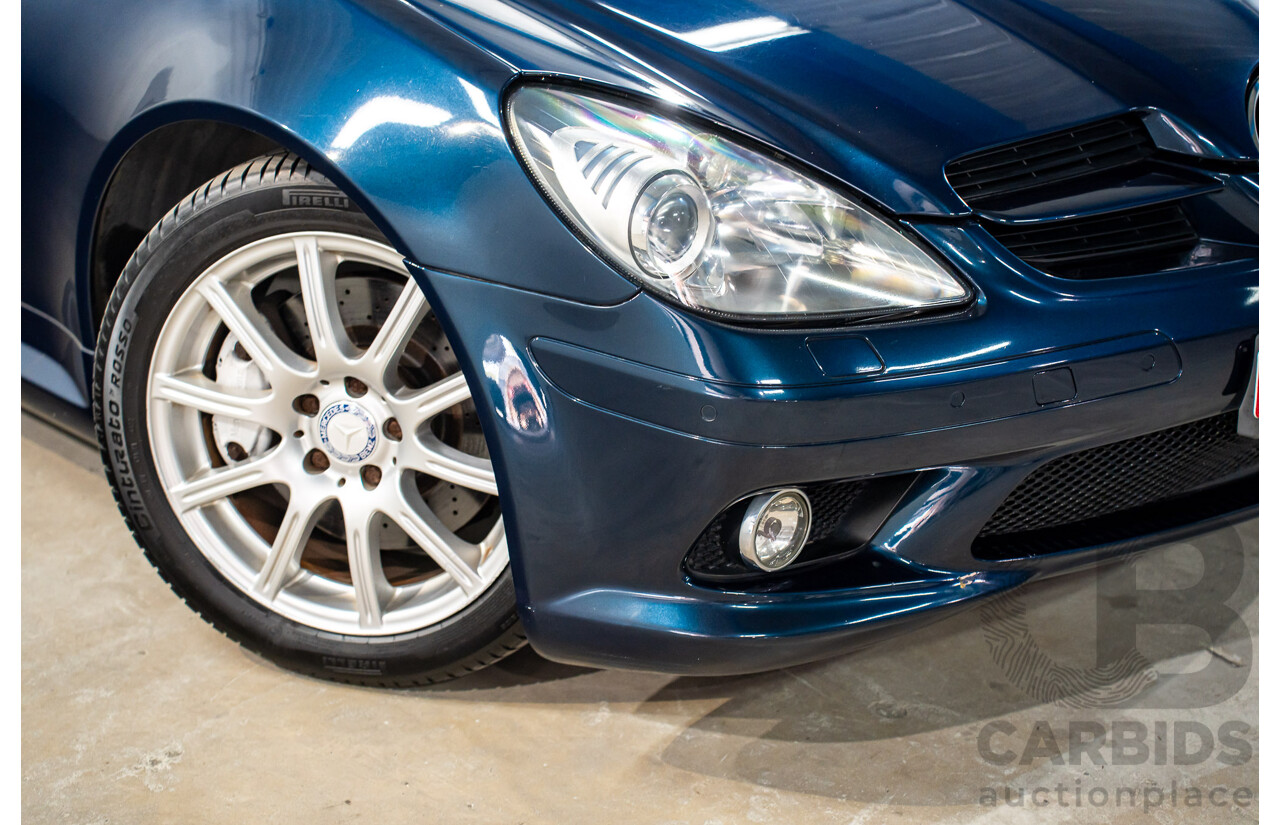 2/2008 Mercedes-Benz SLK 280 R171 07 Upgrade 2d Convertible Benotoite Blue Metallic V6 3.0L