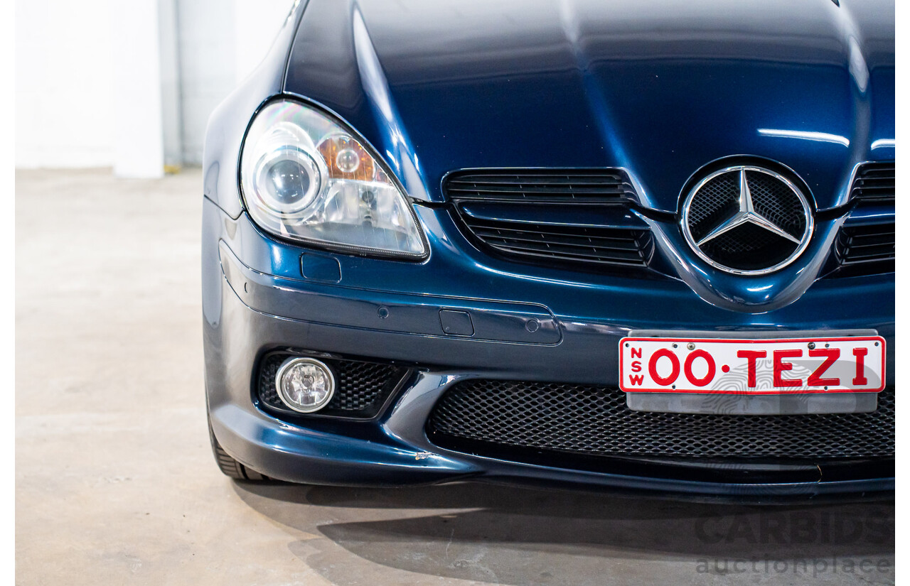 2/2008 Mercedes-Benz SLK 280 R171 07 Upgrade 2d Convertible Benotoite Blue Metallic V6 3.0L