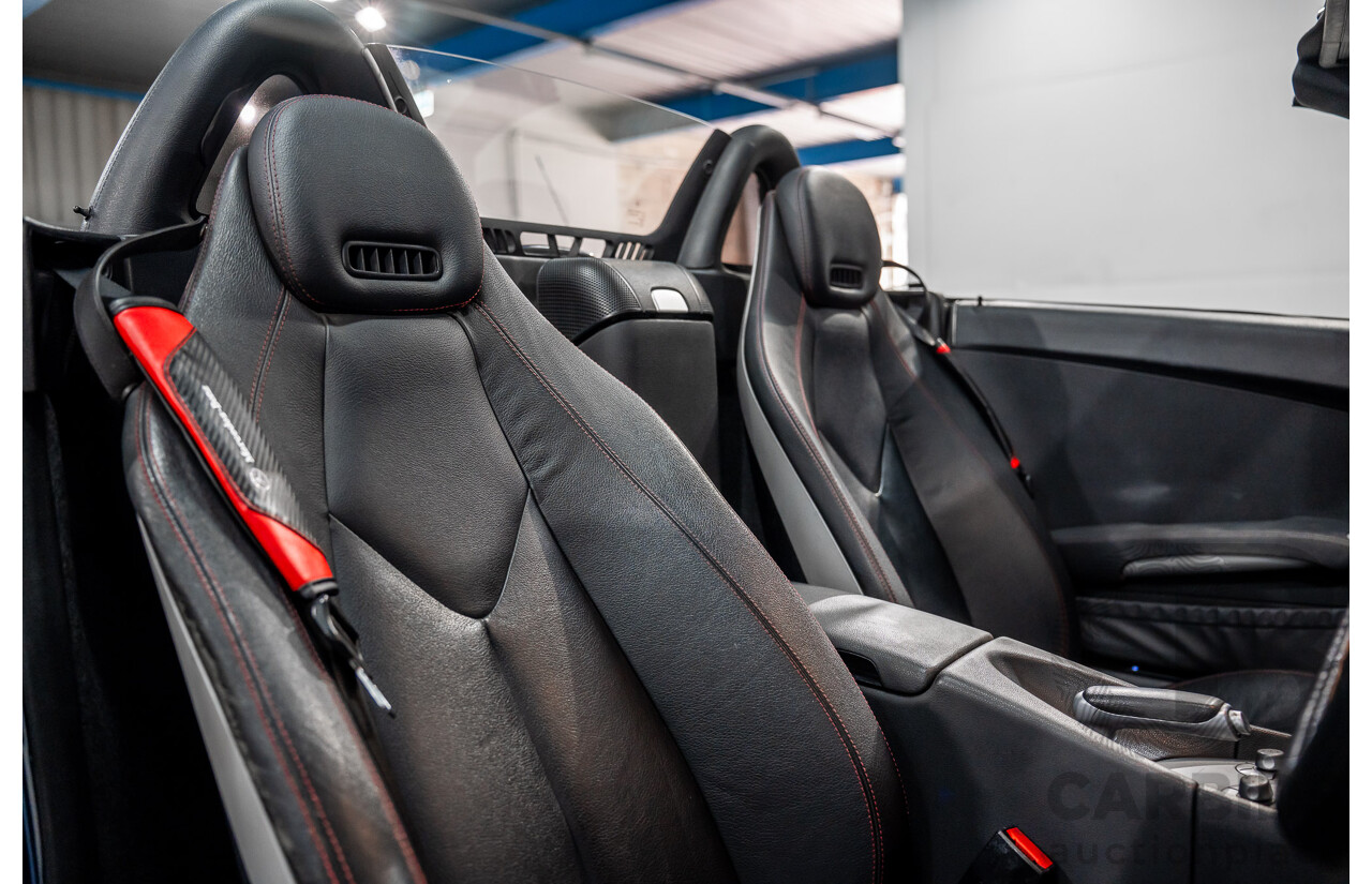 2/2008 Mercedes-Benz SLK 280 R171 07 Upgrade 2d Convertible Benotoite Blue Metallic V6 3.0L