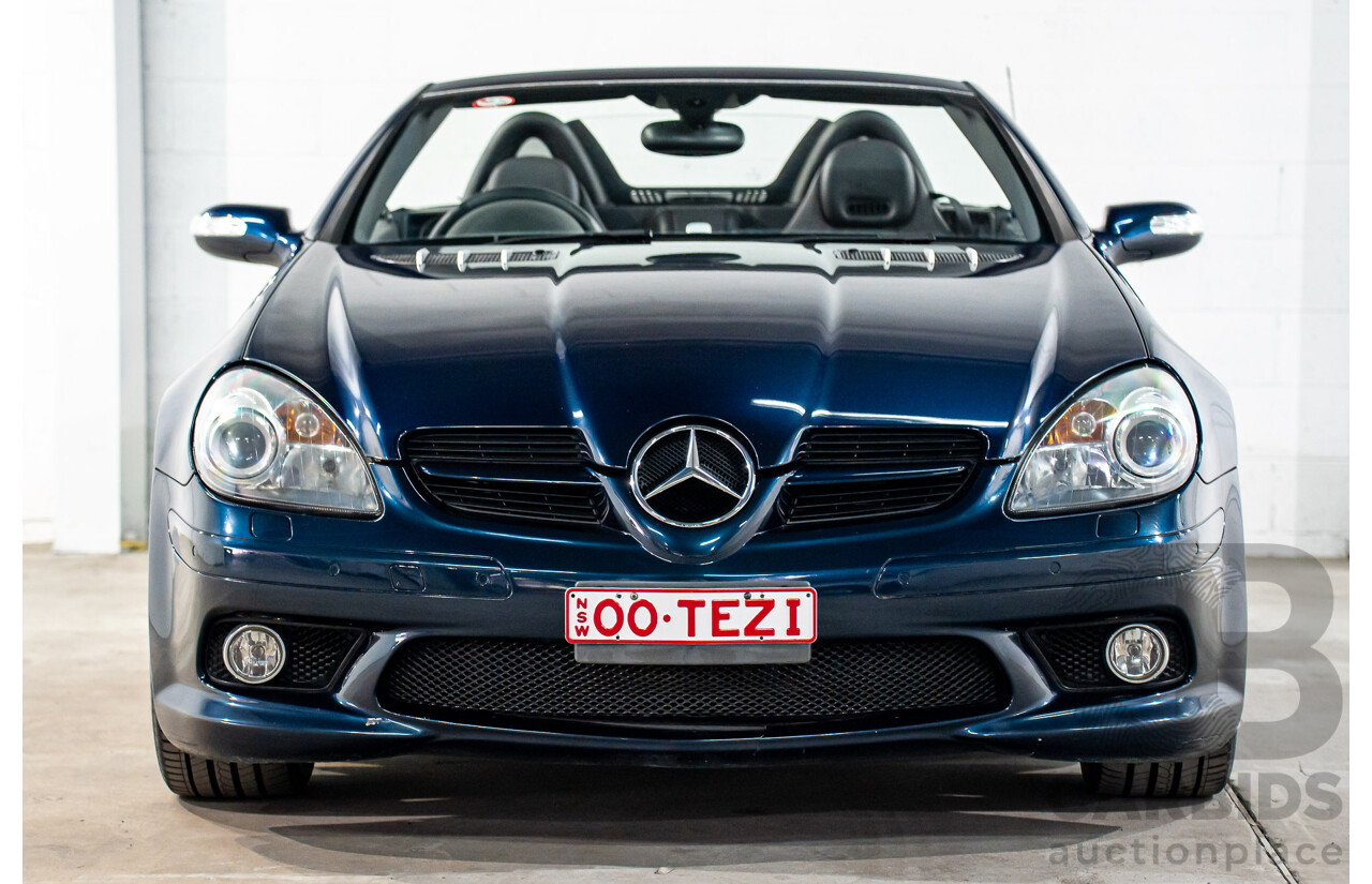 2/2008 Mercedes-Benz SLK 280 R171 07 Upgrade 2d Convertible Benotoite Blue Metallic V6 3.0L