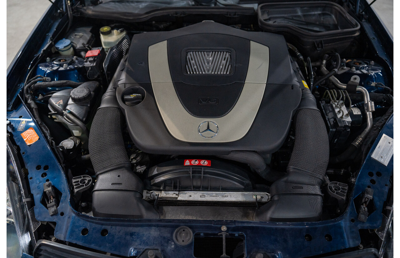 2/2008 Mercedes-Benz SLK 280 R171 07 Upgrade 2d Convertible Benotoite Blue Metallic V6 3.0L