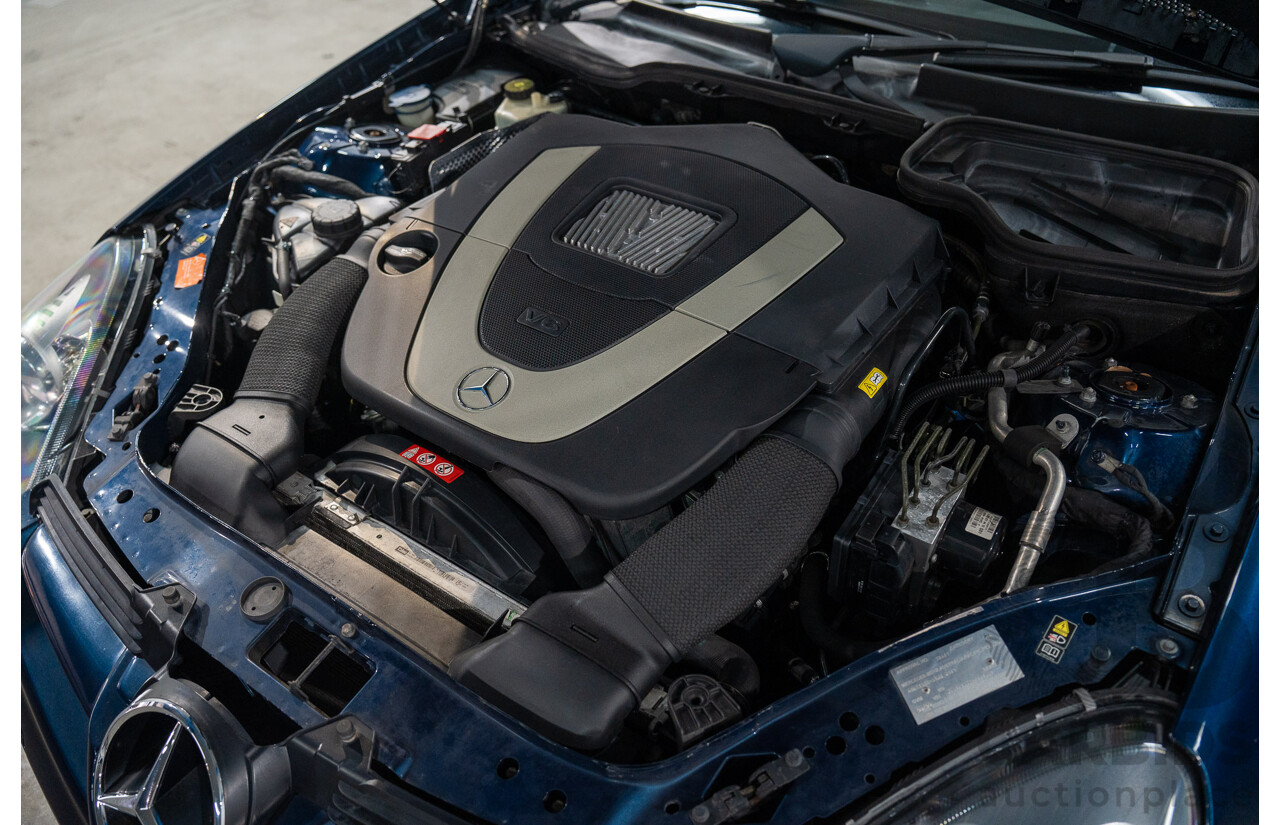 2/2008 Mercedes-Benz SLK 280 R171 07 Upgrade 2d Convertible Benotoite Blue Metallic V6 3.0L