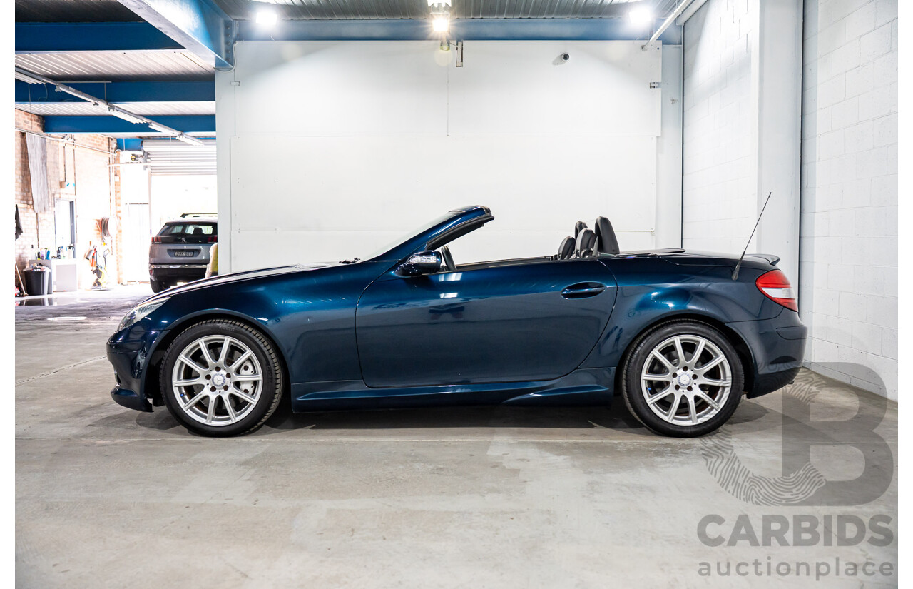 2/2008 Mercedes-Benz SLK 280 R171 07 Upgrade 2d Convertible Benotoite Blue Metallic V6 3.0L
