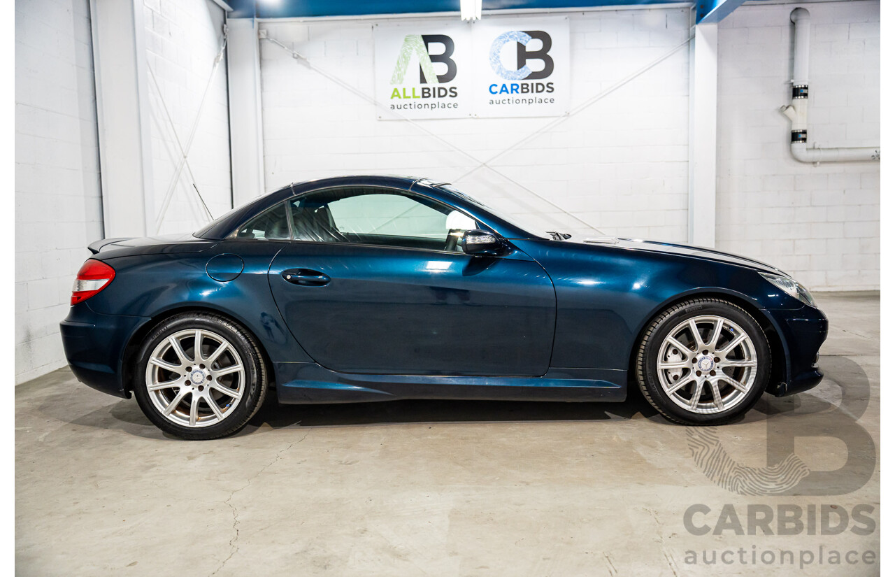 2/2008 Mercedes-Benz SLK 280 R171 07 Upgrade 2d Convertible Benotoite Blue Metallic V6 3.0L