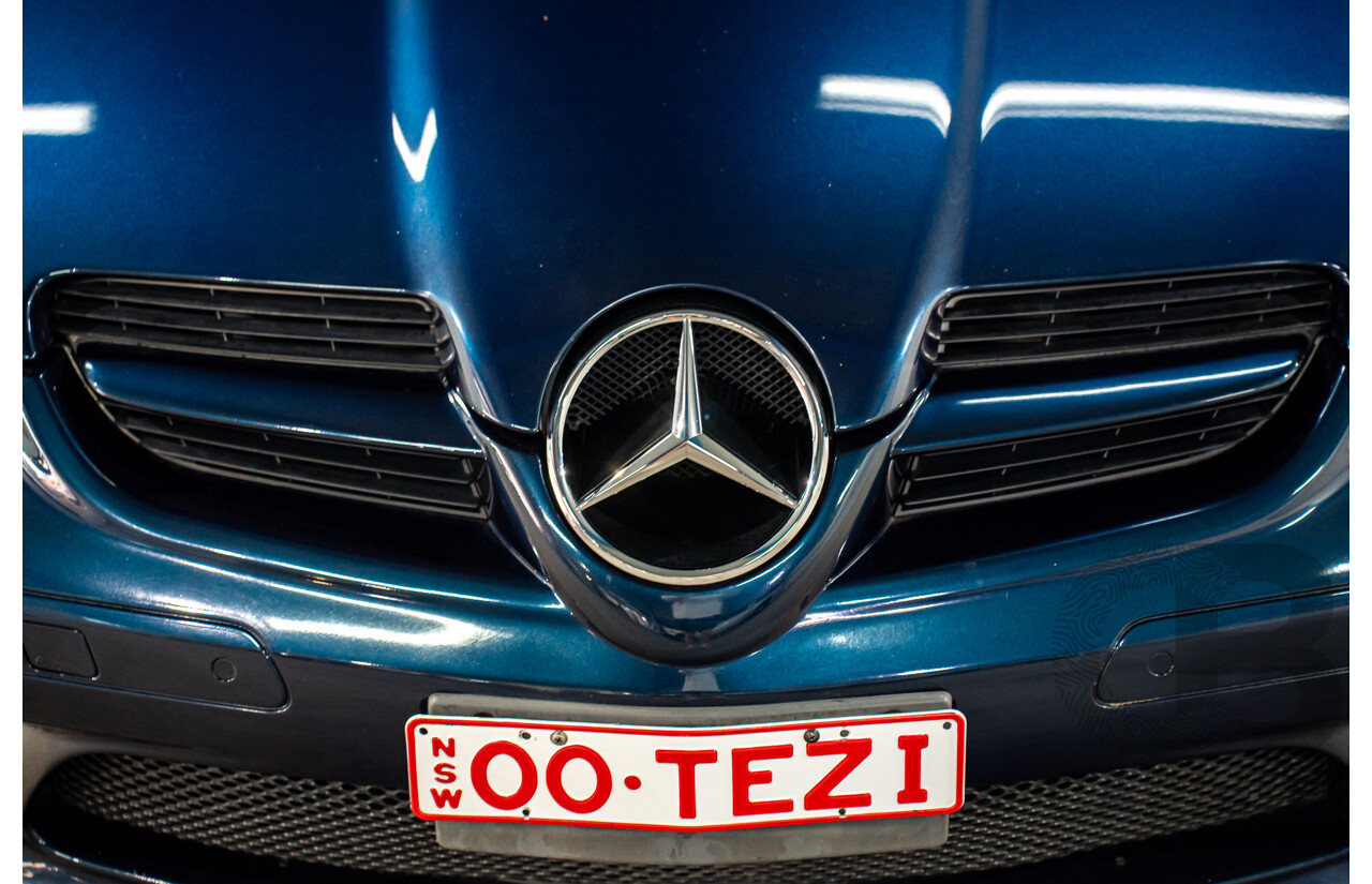 2/2008 Mercedes-Benz SLK 280 R171 07 Upgrade 2d Convertible Benotoite Blue Metallic V6 3.0L
