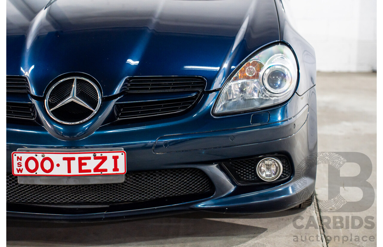 2/2008 Mercedes-Benz SLK 280 R171 07 Upgrade 2d Convertible Benotoite Blue Metallic V6 3.0L
