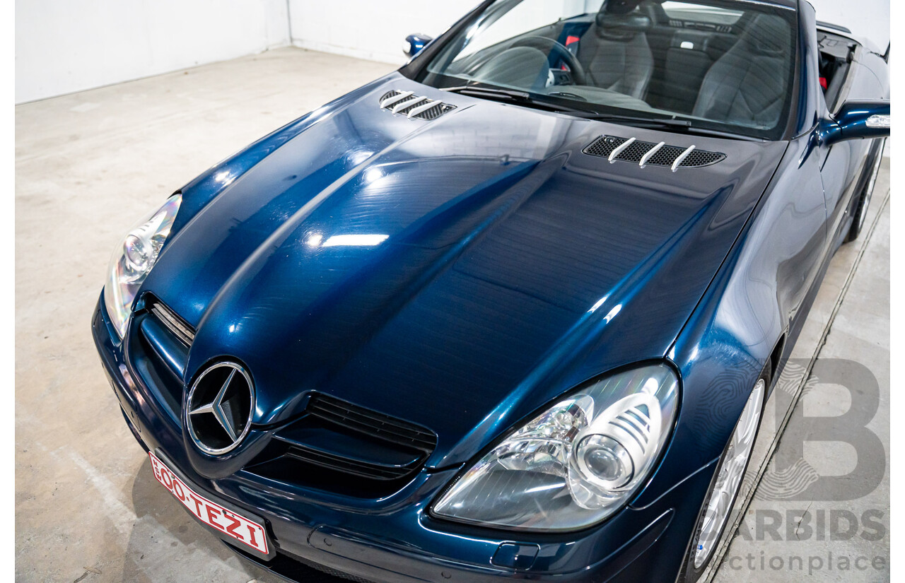2/2008 Mercedes-Benz SLK 280 R171 07 Upgrade 2d Convertible Benotoite Blue Metallic V6 3.0L