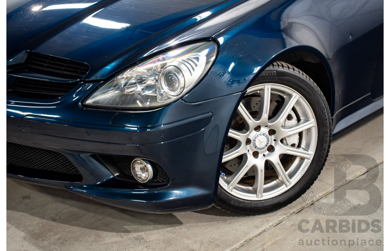 2/2008 Mercedes-Benz SLK 280 R171 07 Upgrade 2d Convertible Benotoite Blue Metallic V6 3.0L