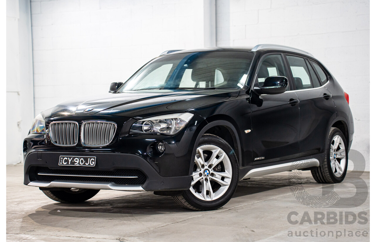 6/2010 BMW X1 xDrive23d E84 4d Wagon Schwartz Black Turbo Diesel 2.0L