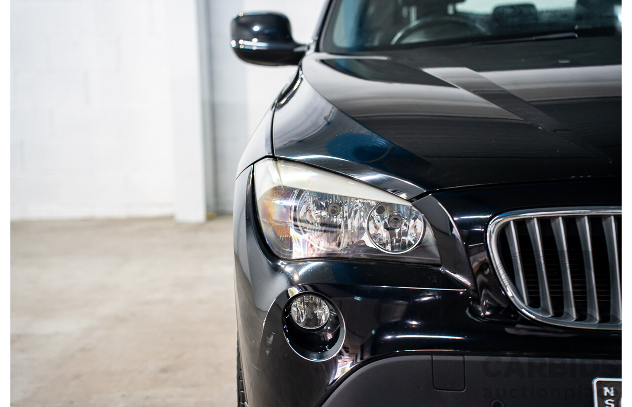 6/2010 BMW X1 xDrive23d E84 4d Wagon Schwartz Black Turbo Diesel 2.0L