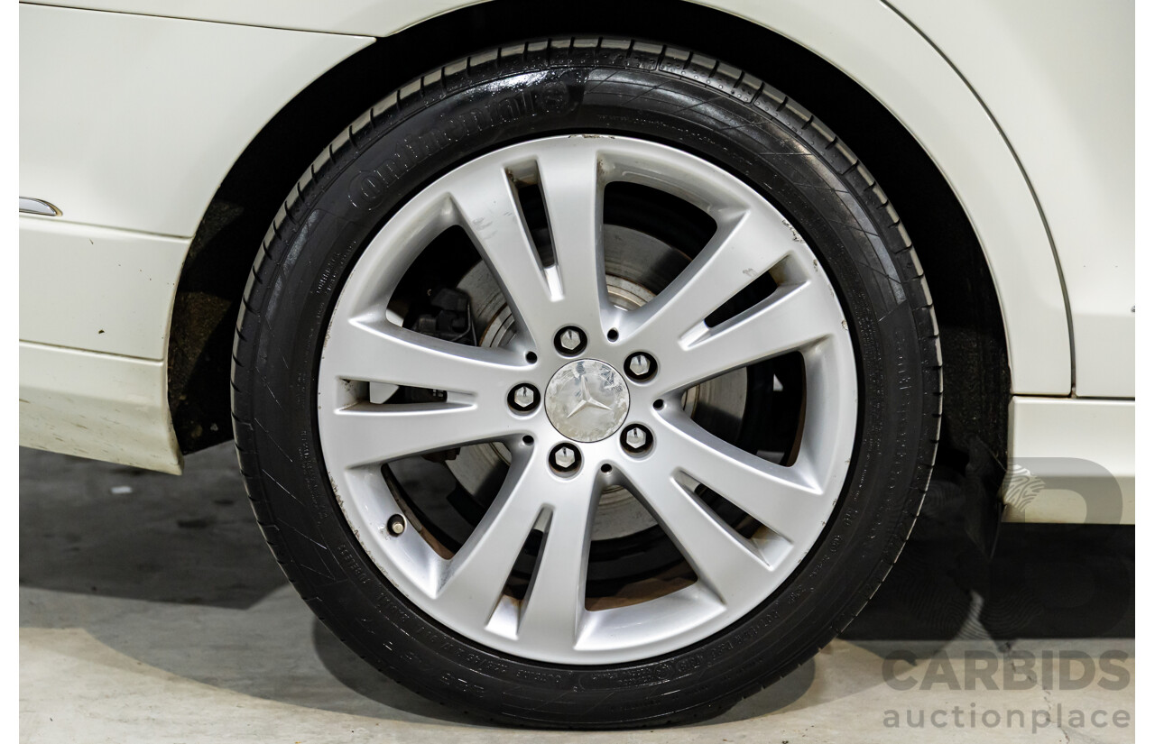 7/2009 Mercedes-Benz C200 Kompressor Avantgarde W204 4d Sedan Calcite White Supercharged 1.8L