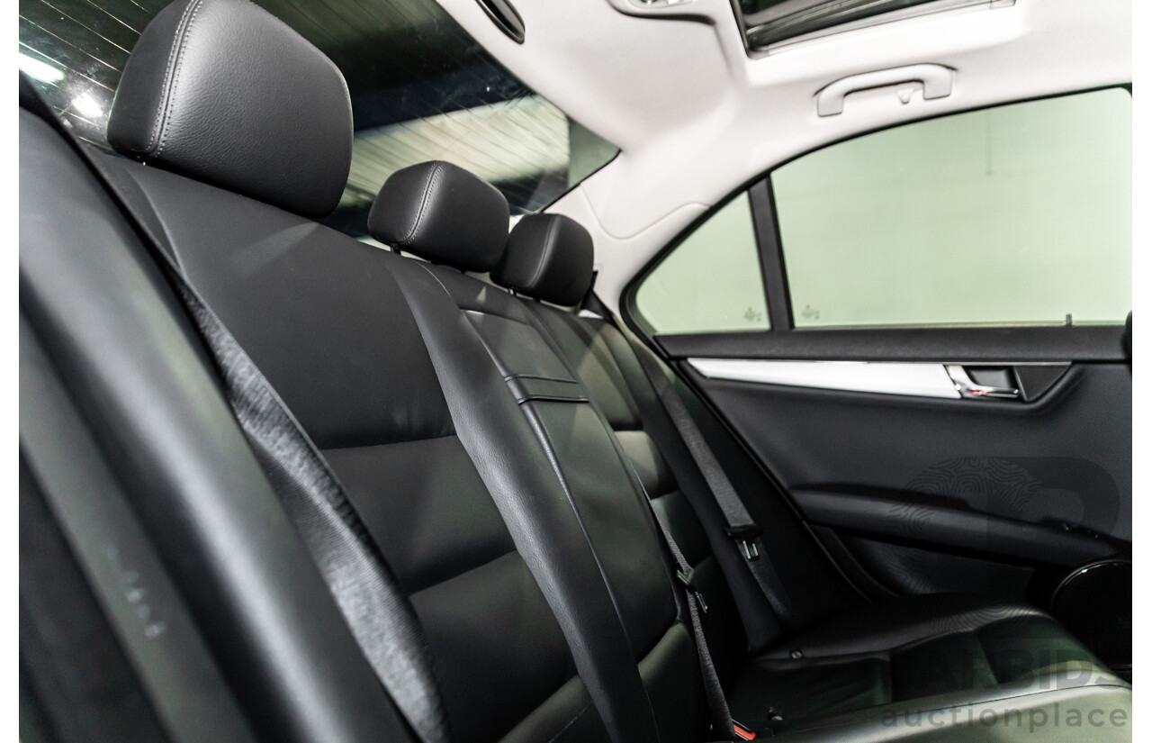 7/2009 Mercedes-Benz C200 Kompressor Avantgarde W204 4d Sedan Calcite White Supercharged 1.8L