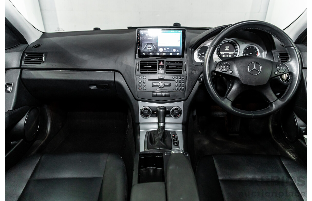 7/2009 Mercedes-Benz C200 Kompressor Avantgarde W204 4d Sedan Calcite White Supercharged 1.8L