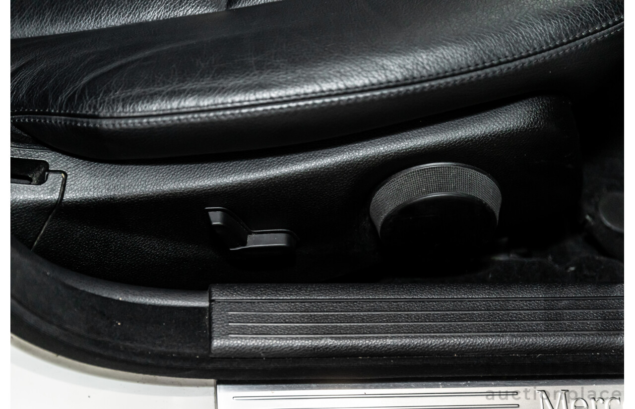 7/2009 Mercedes-Benz C200 Kompressor Avantgarde W204 4d Sedan Calcite White Supercharged 1.8L