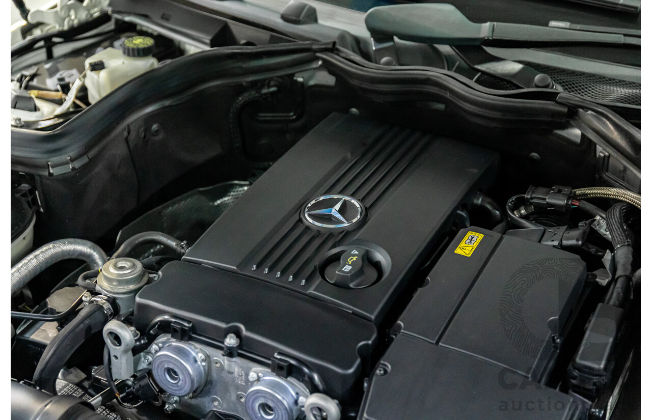 7/2009 Mercedes-Benz C200 Kompressor Avantgarde W204 4d Sedan Calcite White Supercharged 1.8L