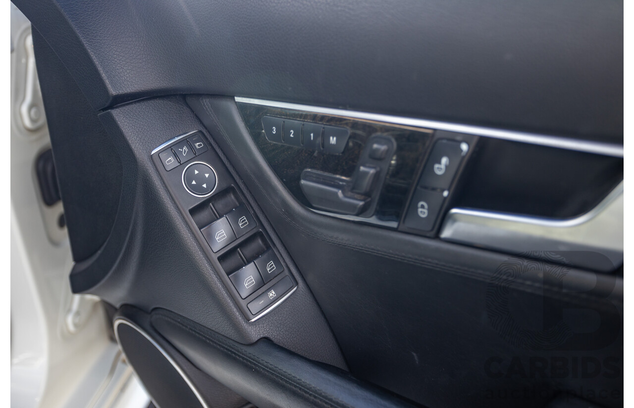 11/2011 Mercedes Benz C63 AMG Performance Package Plus W204 MY11 4d Sedan Calcite White V8 6.3L