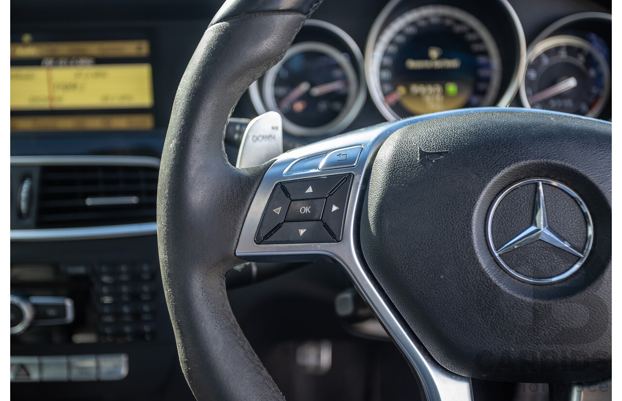 11/2011 Mercedes Benz C63 AMG Performance Package Plus W204 MY11 4d Sedan Calcite White V8 6.3L