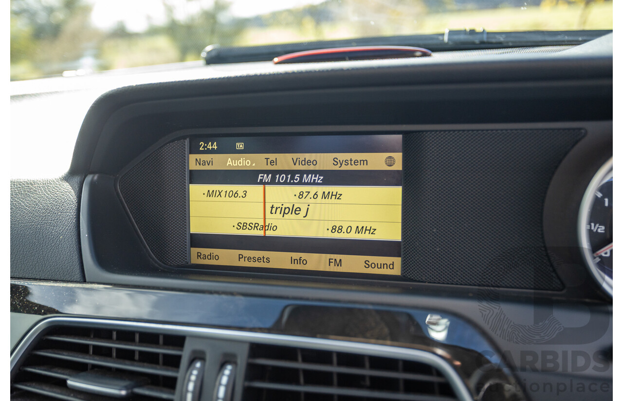 11/2011 Mercedes Benz C63 AMG Performance Package Plus W204 MY11 4d Sedan Calcite White V8 6.3L