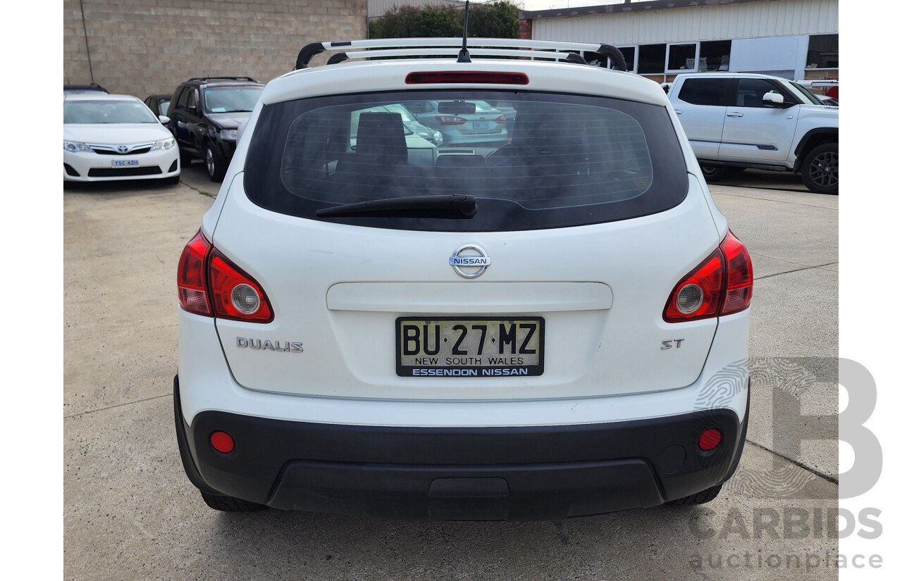 3/2009 Nissan Dualis ST (4x4) J10 4d Wagon Arctic White 2.0L