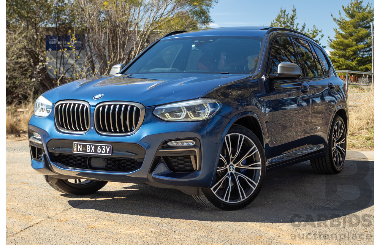 06/2018 BMW X3 M40i (AWD) MY18 G01 4d Wagon Phytonic Blue Metallic Turbo 3.0L
