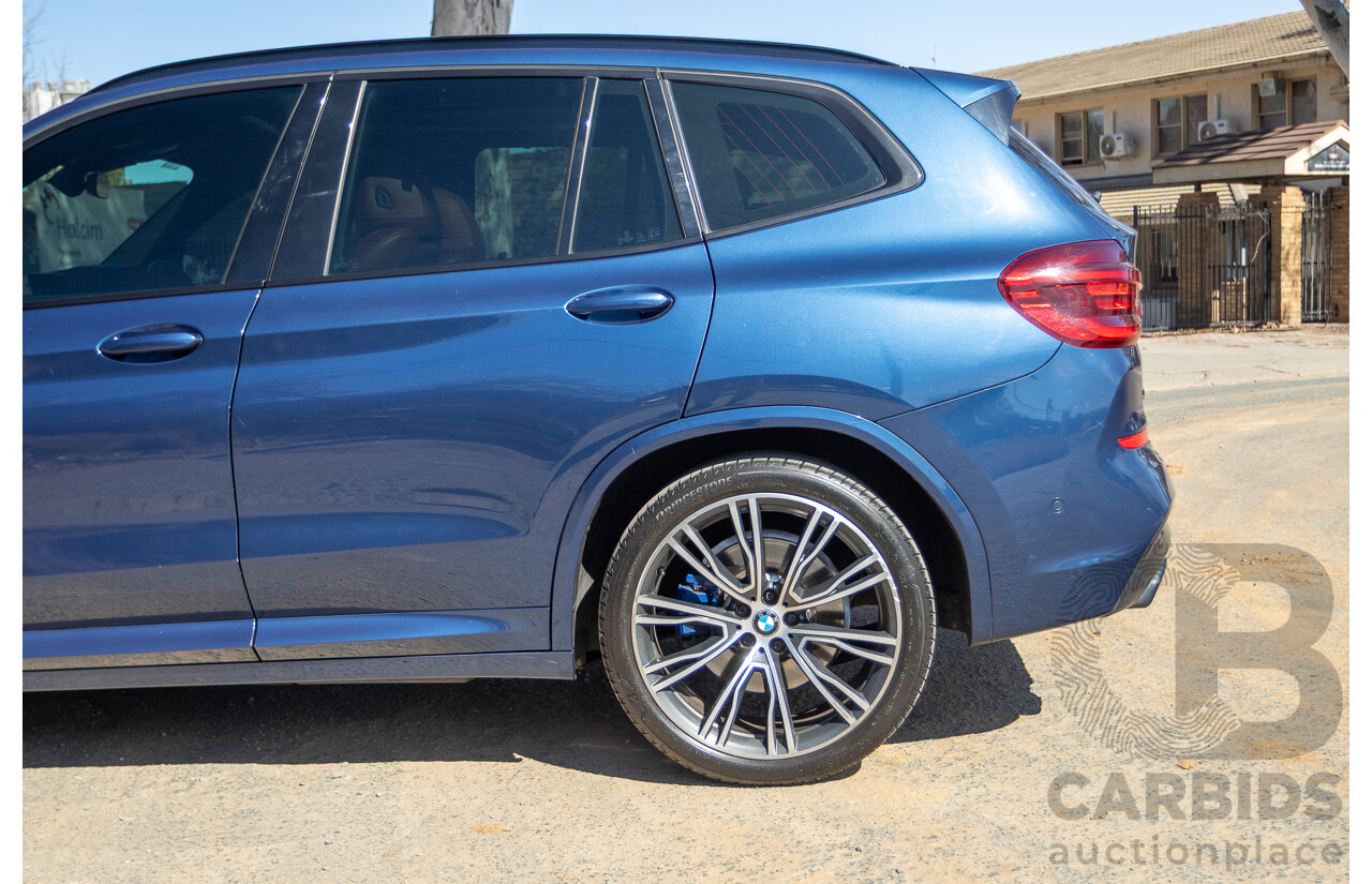 06/2018 BMW X3 M40i (AWD) MY18 G01 4d Wagon Phytonic Blue Metallic Turbo 3.0L