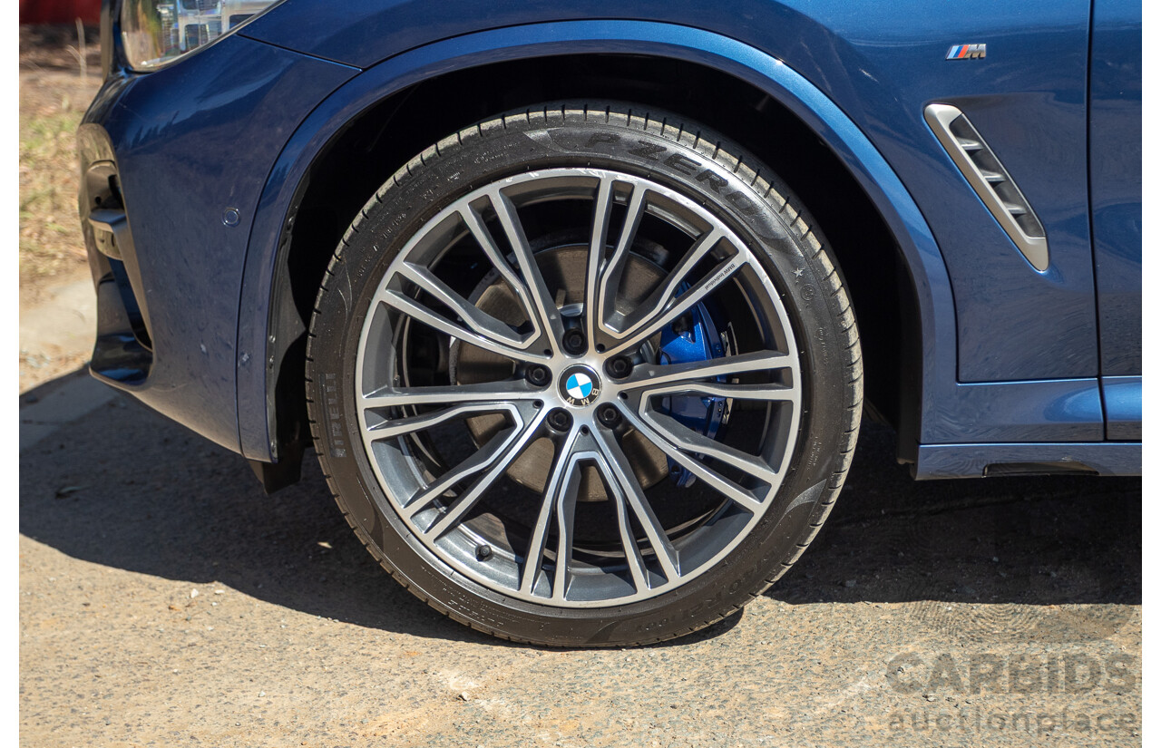 06/2018 BMW X3 M40i (AWD) MY18 G01 4d Wagon Phytonic Blue Metallic Turbo 3.0L