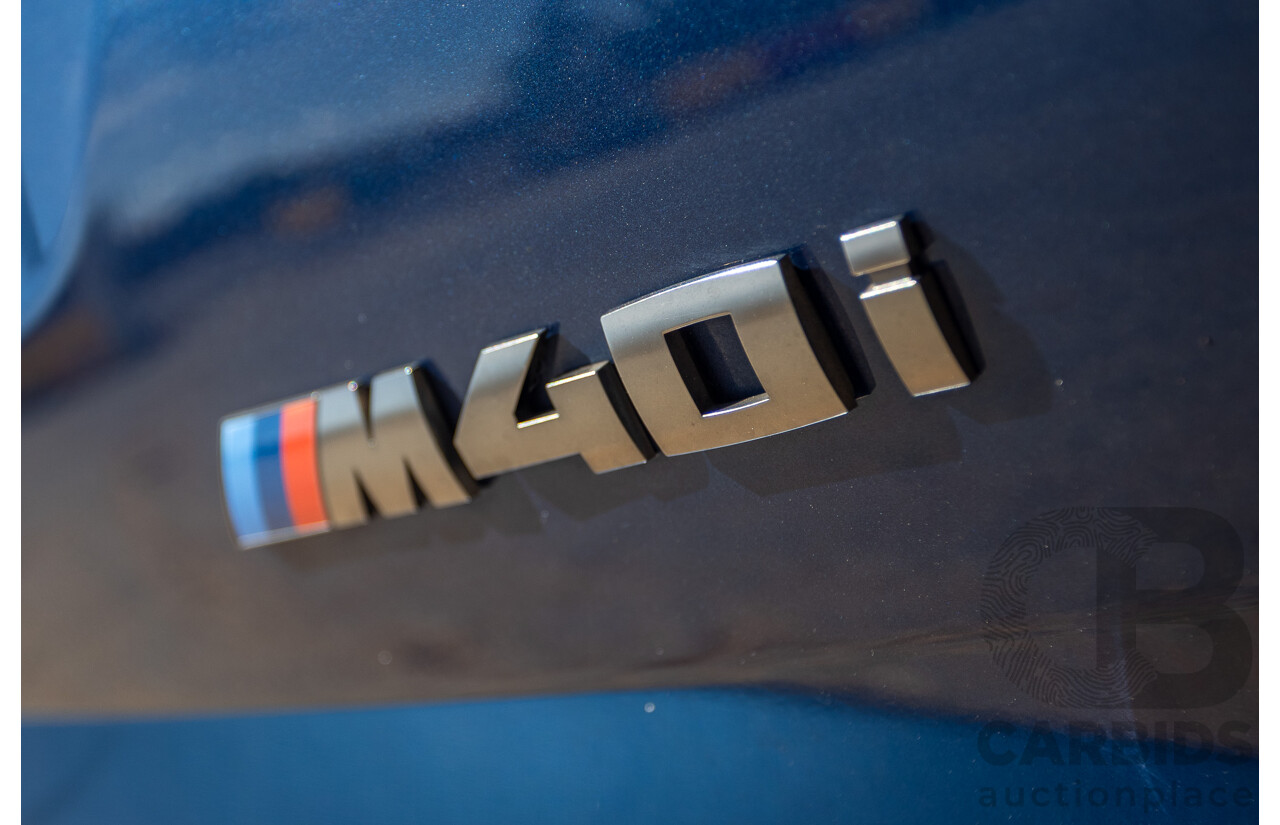 06/2018 BMW X3 M40i (AWD) MY18 G01 4d Wagon Phytonic Blue Metallic Turbo 3.0L