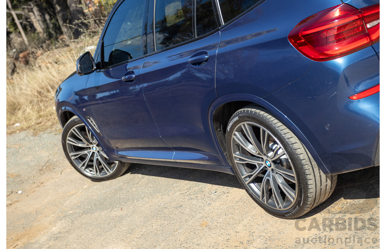 06/2018 BMW X3 M40i (AWD) MY18 G01 4d Wagon Phytonic Blue Metallic Turbo 3.0L