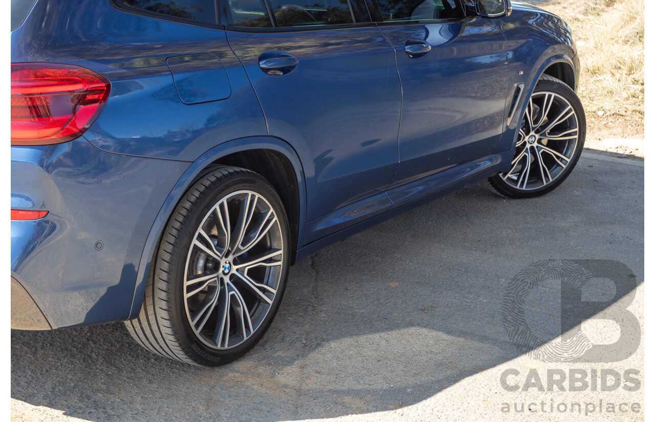 06/2018 BMW X3 M40i (AWD) MY18 G01 4d Wagon Phytonic Blue Metallic Turbo 3.0L