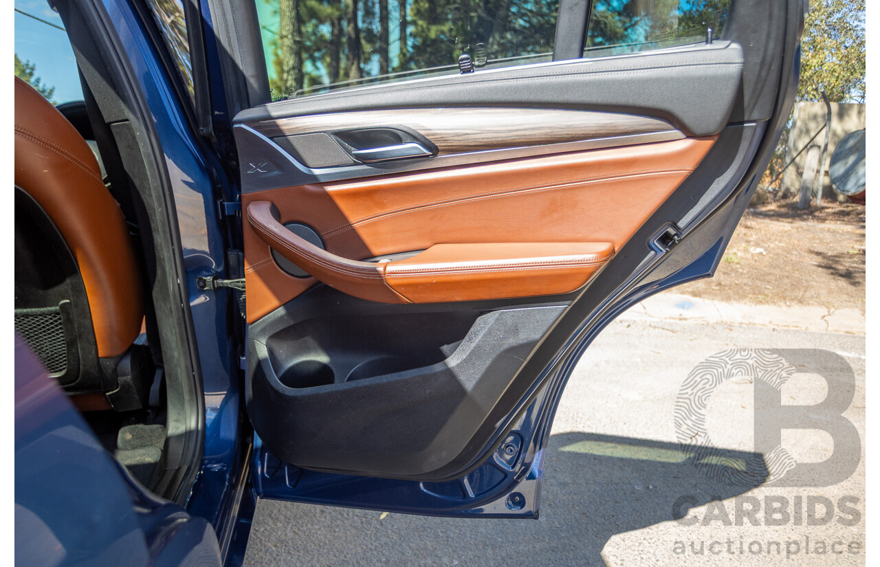 06/2018 BMW X3 M40i (AWD) MY18 G01 4d Wagon Phytonic Blue Metallic Turbo 3.0L