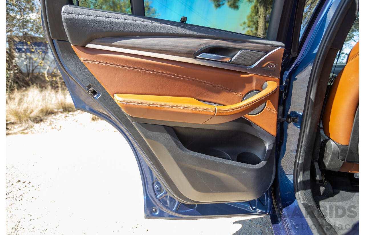 06/2018 BMW X3 M40i (AWD) MY18 G01 4d Wagon Phytonic Blue Metallic Turbo 3.0L