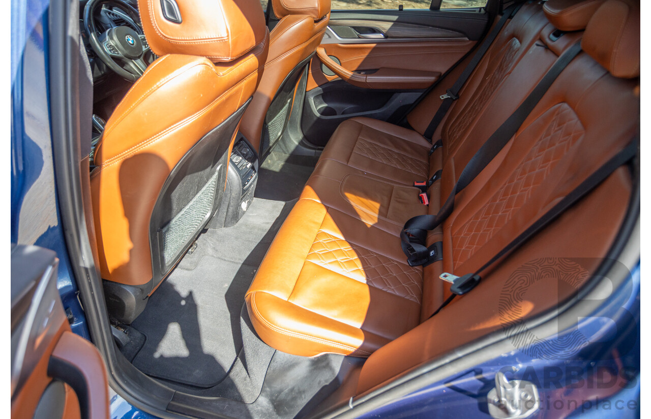 06/2018 BMW X3 M40i (AWD) MY18 G01 4d Wagon Phytonic Blue Metallic Turbo 3.0L